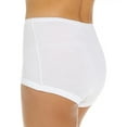 thumbnail image 3 of Women's Vanity Fair 15361 Lollipop Cotton Brief Panty - 3 Pack (White 9), 3 of 4