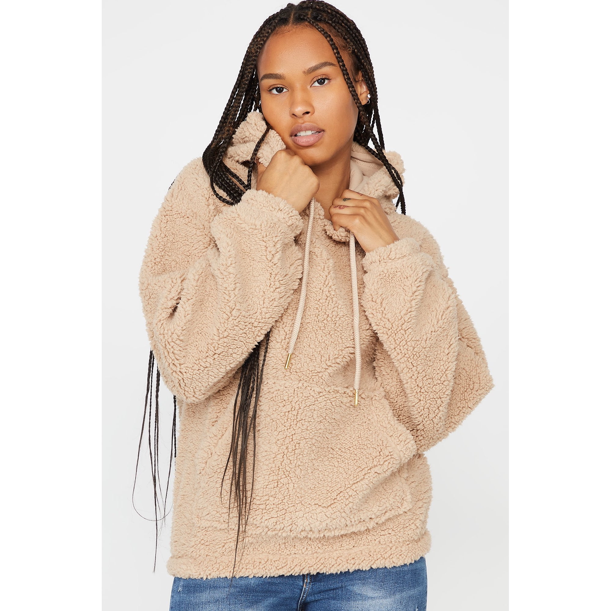 Urban Planet Women's Soft Sherpa Hoodie | Walmart Canada