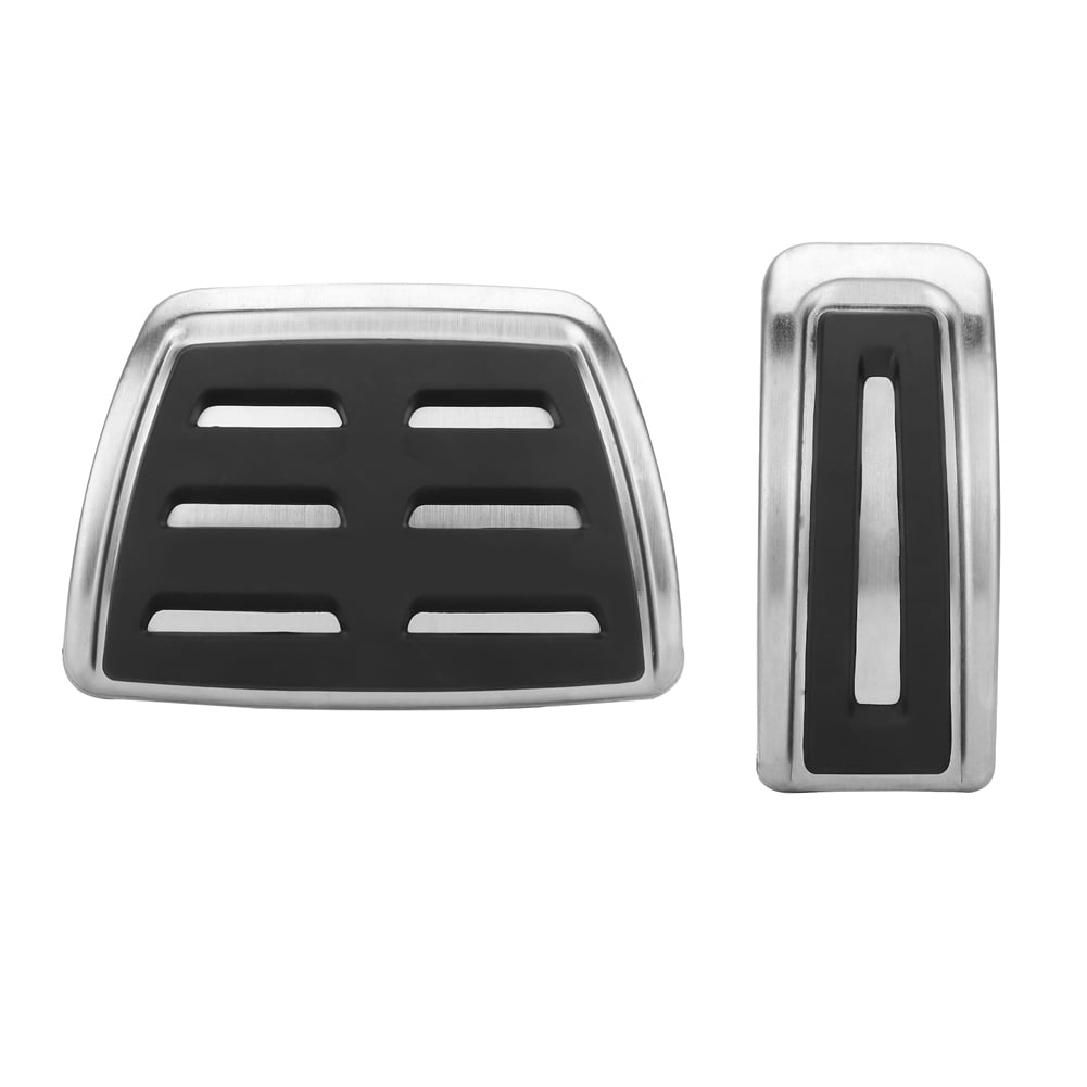 Ymiko Car Pedal Covers,2pcs Stainless Steel Car Automatic Pedal Covers Compatible With A1 A3 TT