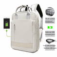 thumbnail image 1 of Mochila para computadora portátil con puerto de carga USB, impermeable, compacta, para negocios, mochila para estudiantes, 1 of 5