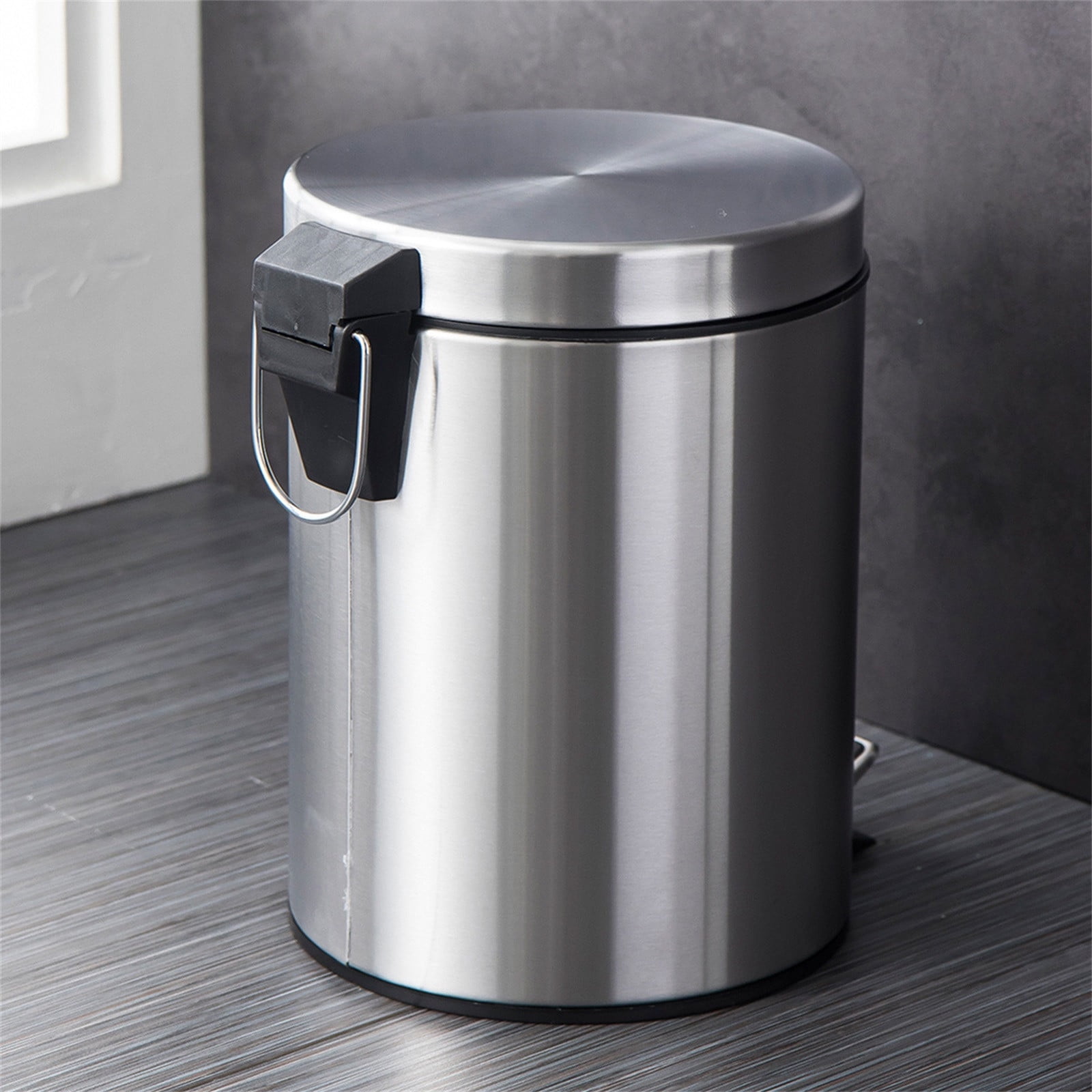 CVLNCYCLING Clearance 13 Gallon Stainless Steel Kitchen Trash Can,Garbage Can for Bathroom,Trash Can with Lid,for Bathroom, Kitchen, Office