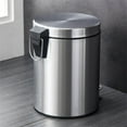 thumbnail image 4 of CVLNCYCLING Clearance 13 Gallon Stainless Steel Kitchen Trash Can,Garbage Can for Bathroom,Trash Can with Lid,for Bathroom, Kitchen, Office, 4 of 9