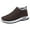 Coffee, variant on Men Lightweight Snow Boots Winter Anti-Slip Ankle Booties Waterproof Slip On Warm Fleece Lined Sneaker(Blue,44)