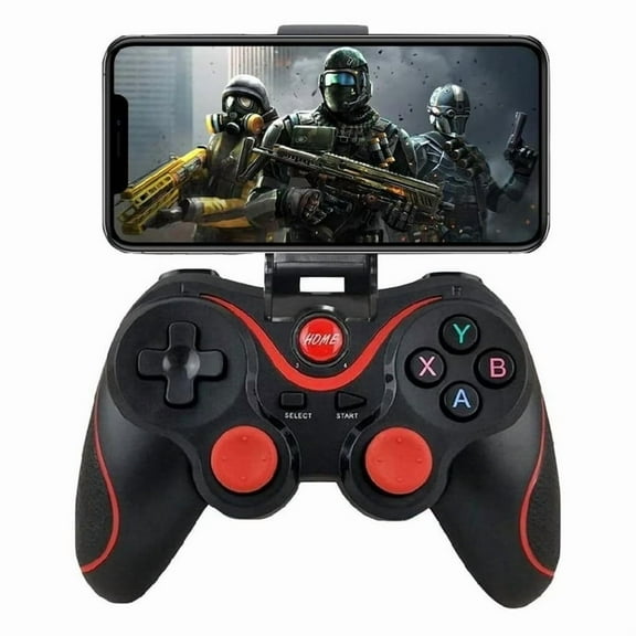 Mobile Play Controller for iPhone & Android with Phone Holder, Bluetooth Play Joystick for iPhone 15/14/13/12/11, iOS, iPad, One Plus, Tablet, Call of Duty