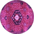 thumbnail image 1 of Ahgly Company Indoor Round Medallion Purple Traditional Area Rugs, 6' Round, 1 of 4