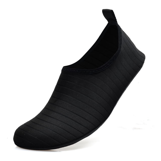 Zapatos para deportes acuáticos Calcetines de yoga de secado rápido descalzos Slip-on para hombres y mujeres (NEGRO / TALLAS MÚLTIPLES) Ormromra HMYH082-6