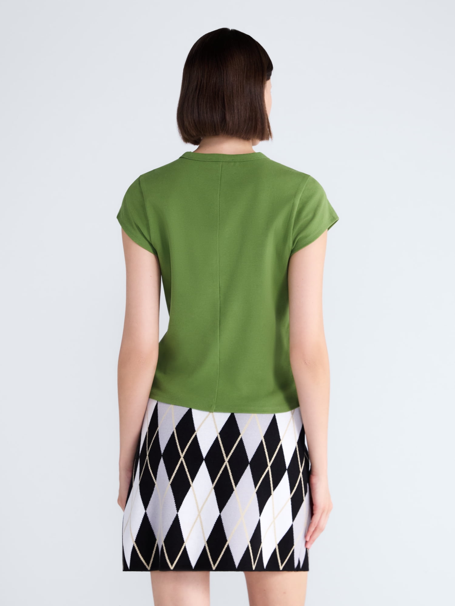 Free Assembly Women's and Women's Plus Cap Sleeve Tee, Sizes XS-4X