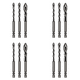thumbnail image 1 of Juego Brocas Excéntricas Cabeza Oblicua Alta Resistencia 4 Pares, 1 of 5