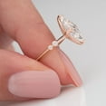 thumbnail image 3 of solitaire jewels 2CT Marquise Moissanit Vintage Style Engagement Ring For Women, 14K Rose Gold, 3 of 6