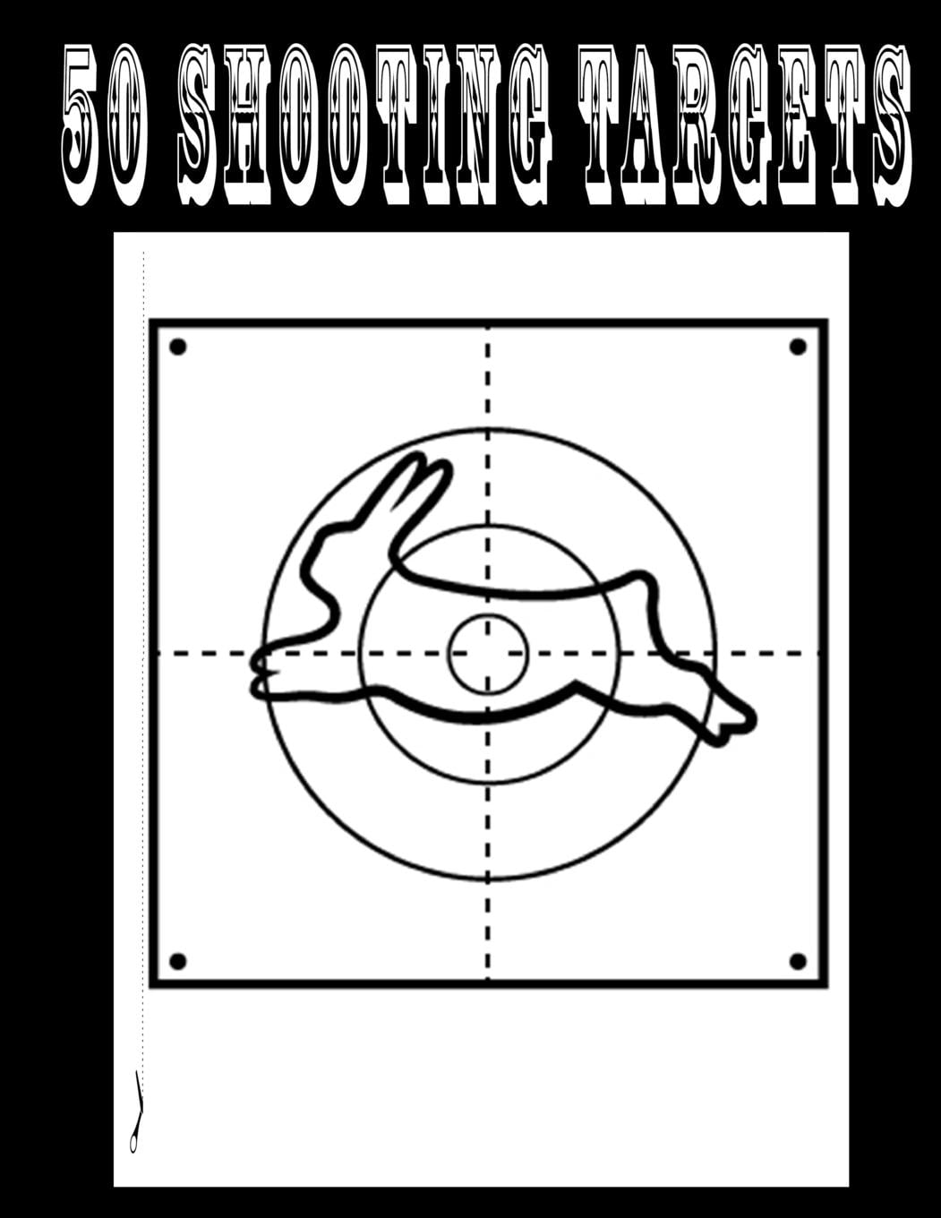 50 shooting targets 85 x 11 silhouette target or bullseye walmart