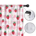 thumbnail image 4 of Blackout Kids Curtains,Strawberry Plants Fruit Heart Daisy Checkered Childrens Insulated Curtains Set Of 2,Bedroom Essentials,Toddler Room Decor 42"x54", 4 of 5