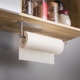 thumbnail image 3 of Kitchen Paper Towel Holder - Stainless Steel, Under Cabinet or Wall Mount (12 Inch), 3 of 5