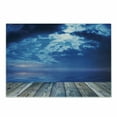 thumbnail image 1 of Lake Theme Cutting Board, View of a Deck with Clouds Scenic Twilight on the Background, Decorative Tempered Glass Cutting and Serving Board, in 3 Sizes, by Ambesonne, 1 of 2