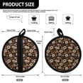 thumbnail image 7 of ZUXONGSY Mushroom Pot Holder Daisy Round Oven Gloves and Potholder in One Heat Resistant Microwave Gloves with Hanging Loop Kitchen Cooking Baking Grillng Supplies for Seniors, 7 of 7