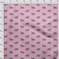 thumbnail image 3 of oneOone Organic Cotton Voile Fabric Branch & Bird Block Printed Craft Fabric BTY 42 Inch Wide, 3 of 4