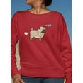 thumbnail image 2 of Funny Pug Fart. Sweatshirt Women -SPIdeals Designs, Female x-Large, 2 of 4