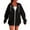 *1-Black, variant on No Boundarie Women's Oversized Zip Up Hoodie,Womens Drawstring Long Sleeve Sweatshirts,Y2K Loose Blouses Side zipper With Pocket For Ladies,*Black,Size XXL