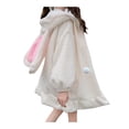 thumbnail image 3 of Faithtur Femmes Lapin Oreille Capuche, Adultes Sweat à Manches Longues Floue, 3 of 4