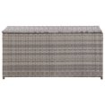 thumbnail image 2 of vidaXL Garden Storage Box Poly Rattan 100x50x50 cm Grey, 2 of 5