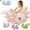 Pink-Axolotl, variant on MaoGoLan 20'' Wolf Stuffed Animal Giant Wolf Plush with 3 Babies Plush Toy