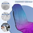 thumbnail image 6 of HUISEFOR Car Towel Seat Cover 1 Piece Soft Car Seat Cover Protector Breathable Non-Slip Cars Accessories for Cars SUV Trucks, Purple Blue Gradient, 6 of 7