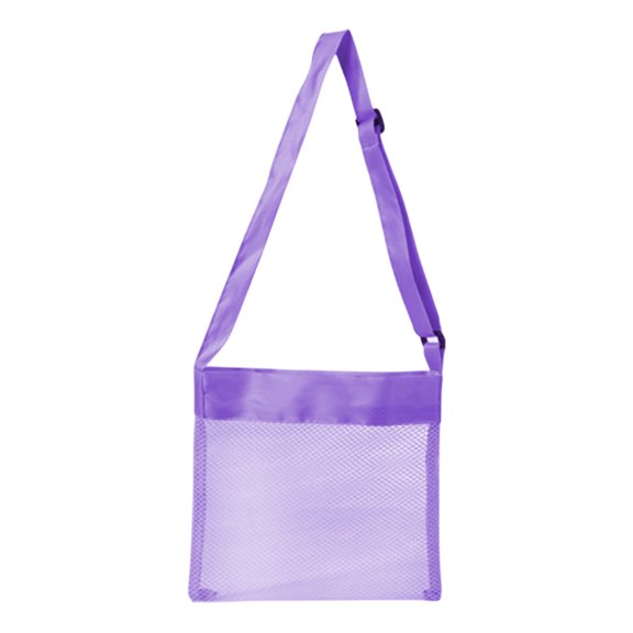 Darzheoy Colorful Mesh Beach Bags Sand Away Portable Foldable Sea Shell Bag with Adjustable Carrying Straps, Toy Storage Bag Beach Bags