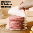 thumbnail image 4 of Hamburger Patty Separator Paper | Non-Stick Oil Absorbing Sheets for Beef Patties | 100-Pack | White Paper Sheets in 5 Sizes (5.51" to 9.84") | Thickened Meat Separator Pads, 4 of 6
