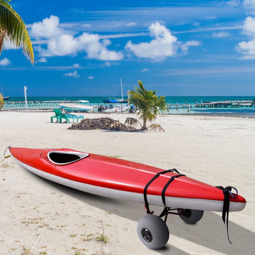 Bonnlo Kayak Beach Cart with Balloon Wheels 12"