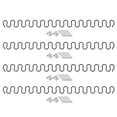 thumbnail image 1 of Unique Bargains 4Pack 25.6' Flat Sofa Spring Replacement Kit for Furniture Couch Repair, Black, 1 of 4