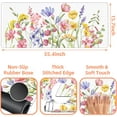 thumbnail image 3 of Watercolor Wildflowers Gaming Mouse Pad,Large Non-Slip Thick Stitched Edge Mouse Mat for Home Office Gaming Keyboard Desk Pad (35.4 x 15.7 Inches), 3 of 6