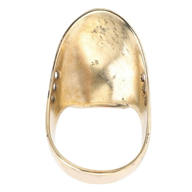 Finger Protector, Archery Thumb Ring Mirror Polishing Brass With Rope For Outdoor Hunting 22