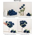 thumbnail image 3 of 10pcs Fake Black Roses Artificial Silk Flowers Faux Rose Flower Long Stems Bouquet for Arrangement Wedding Centerpiece Party Home Kitchen Decor (Black), 3 of 5