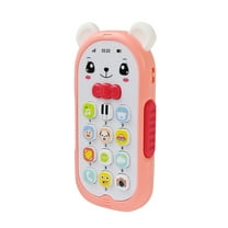 kjfeif Cute Baby Double Language Mobile Phone Toy with Educational Mobile Phone Toys Gifts for Toddlers 1 2 3 Year Old Boys Girls Phone Toy, Xmas Stocking Stuffers Birthday Gifts