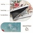 thumbnail image 6 of Area Rugs for Living Room Bedroom, Teal Snowman Christmas 4'x6' Rug Washable Carpet Runner Indoor Outdoor, Xmas Tree Coastal Snowflake Starfish Non Slip Accent Floor Mats Rug for Kitchen, Office, 6 of 8