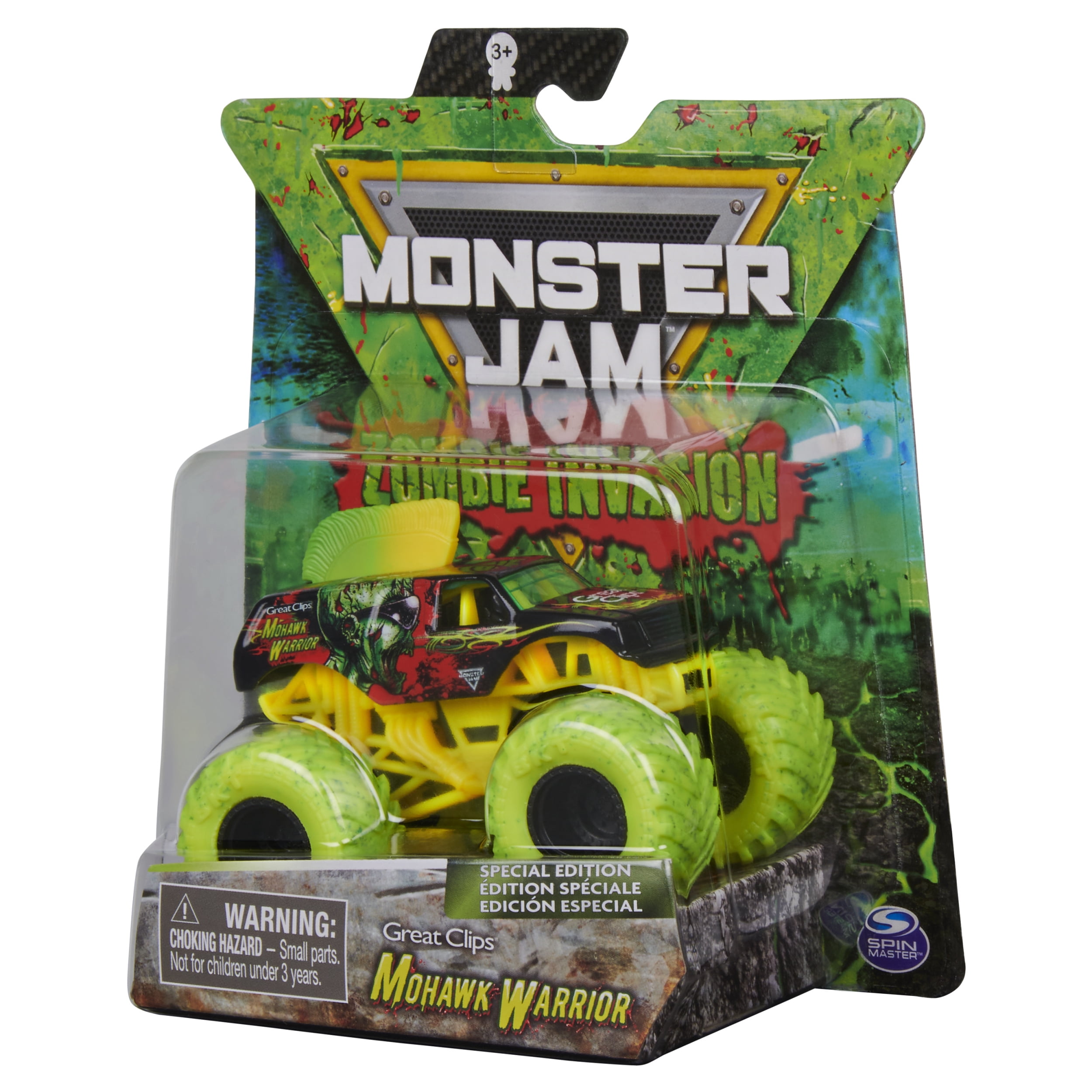 Monster Jam Zombie Invasion Mohawk Warrior 1:64 Die-Cast Monster