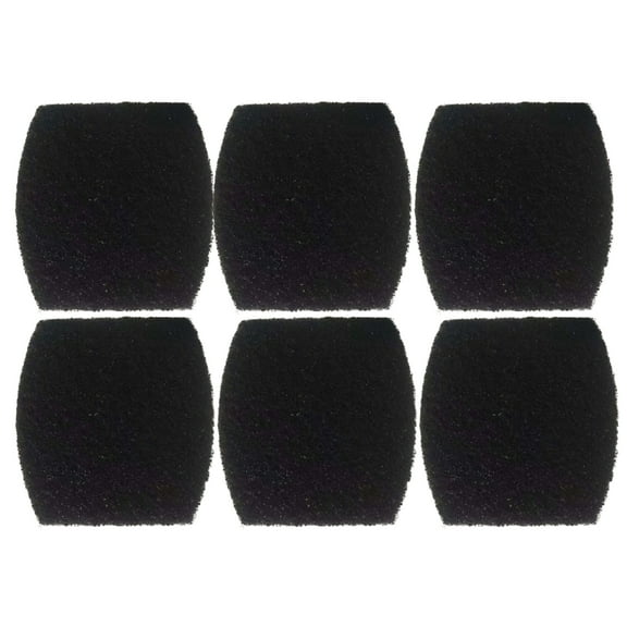 TropicAqua Charcoal Cat Litter Box Replacment Filter Compatible with Petmate Booda Clean Step Carbon Odor Filters (Pack of 6)