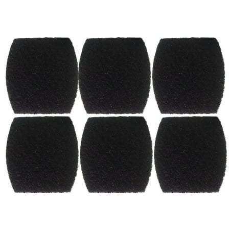 TropicAqua Charcoal Cat Litter Box Replacment Filter Compatible with Petmate Booda Clean Step Carbon Odor Filters (Pack of 6)