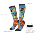 thumbnail image 4 of Vsdgher Colorful Giraffes with Drinks Knee Socks, High Socks Long Stretchy Sock Women Knee High Stocking, Long Socks for Women, 4 of 6