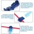 thumbnail image 4 of Scienceny Terminal de crimpado de cable eléctrico, empalmes aislantes para electricista, conectores de Cable, accesorios de conexión de reparación Herramientas eléctricas Rojo Scienceny TO009585-02, 4 of 6