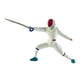 thumbnail image 3 of Figura de modelo a escala 1/64 con pose de esgrima, diseño de figura, decoración de resina, pintada a mano Adelante Blanco, 3 of 9