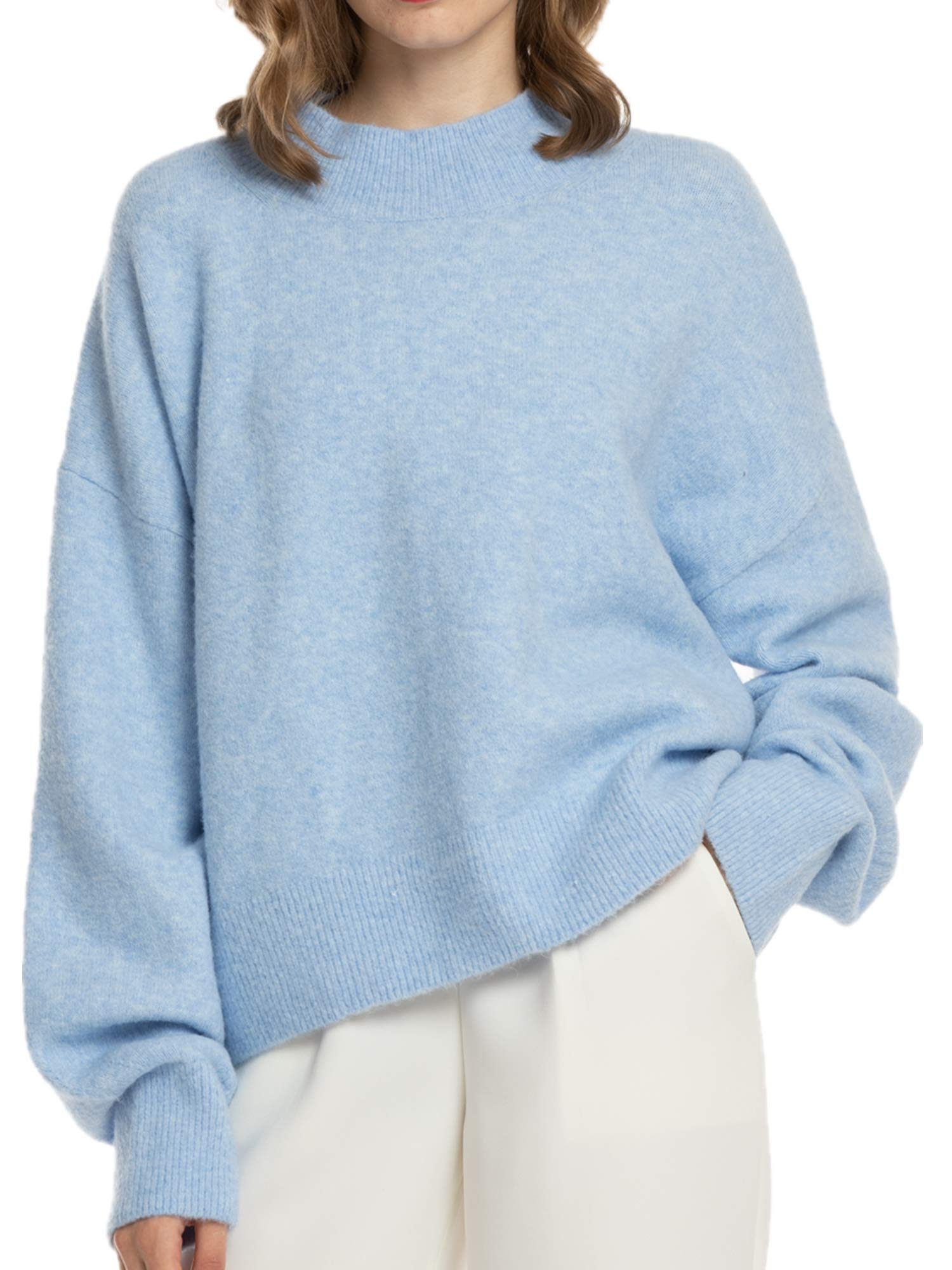 women's mock neck sweater