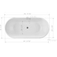thumbnail image 5 of Cartisan Design 67" BT-03 Freestanding Bathtub, Acrylic, 5 of 7