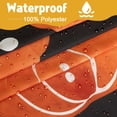 thumbnail image 3 of Autumn Pumpkin Shower Curtain for Halloween Thanksgiving Harvest, Farmhouse Shower Curtain for Bathroom Decor Machine Washable, Waterproof Polyester Fabric, 72Wx72L Inch, Black&Orange, 3 of 6