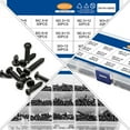 thumbnail image 4 of MasteelfCA 1 Box 450pcs PA Cross Round Head Screws Set Boxed Self Tapping Screw Set (Black), 4 of 8