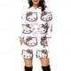 thumbnail image 3 of Sudadera con capucha para mujer, con estampado de HELLO KITTY, sudadera con capucha de manga larga de marca, informal, elegante, bonita, para mujer, top de otoño, 3 of 5