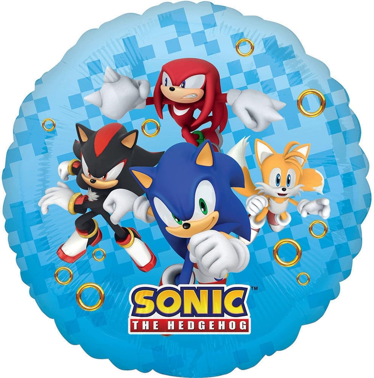 Anagram Sonic Video Gamers 6th Birthday Party Supplies Hedgehog Foil Balloon Bouquet Decorations