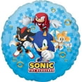 thumbnail image 3 of Anagram Sonic Video Gamers 6th Birthday Party Supplies Hedgehog Foil Balloon Bouquet Decorations, 3 of 8