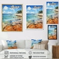 thumbnail image 4 of Designart "Southern Shoreline Echoes" Nautical & Beach Floater Framed Wall Art Living Room, 4 of 7