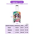 thumbnail image 5 of Funny Watercolor Adorable Bernese Mountain Dog Peeking Through Torn Paper Effect Travel Luggage Cover Berner Lover Gifts Suitcase Dust Protective Decor - 00026, 5 of 5