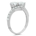 thumbnail image 2 of 1.98 ct Brilliant Round Cut Genuine Cultured Diamond VS1-VS2 G-H 18K White Gold Promise Wedding Statement Engagement Designer Ring size 9, 2 of 6